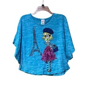 Ransom Teal Graphic Kids Tee